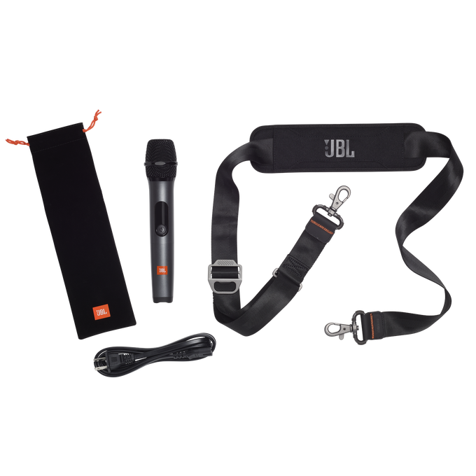 JBL PartyBox On-The-Go - Black - Portable party speaker with built-in lights and wireless mic - Detailshot 6 image number null
